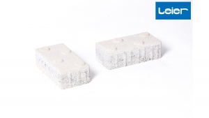 Leier Taktilis kő 6 cm - Fehér