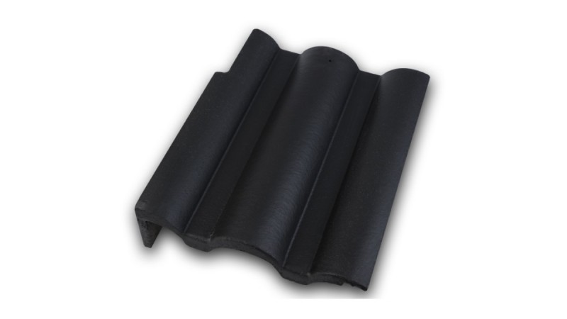 Leier Toscana Classic balos szegélycserép - fekete