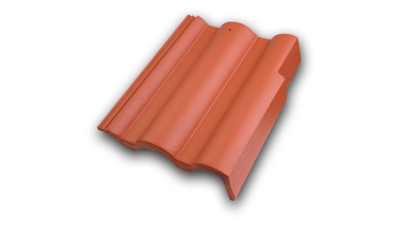 Leier Toscana Classic jobbos szegélycserép - téglavörös