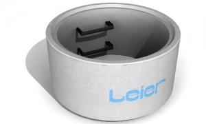 Leier AGY 100/30/9 L+H aknagyűrű csaphornyos illesztéssel, hágcsóval